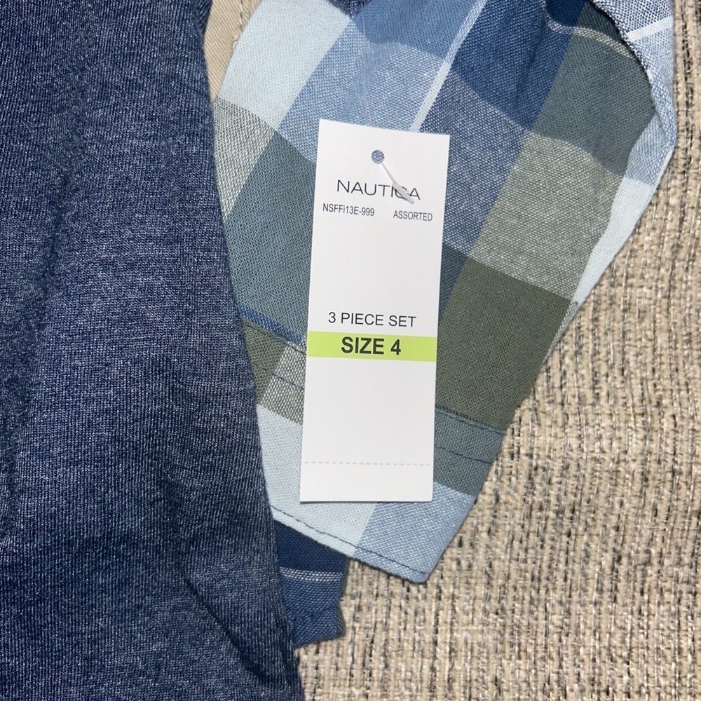 NWT toddler boy size 4 Nautica 3 piece set - Picture 4 of 6